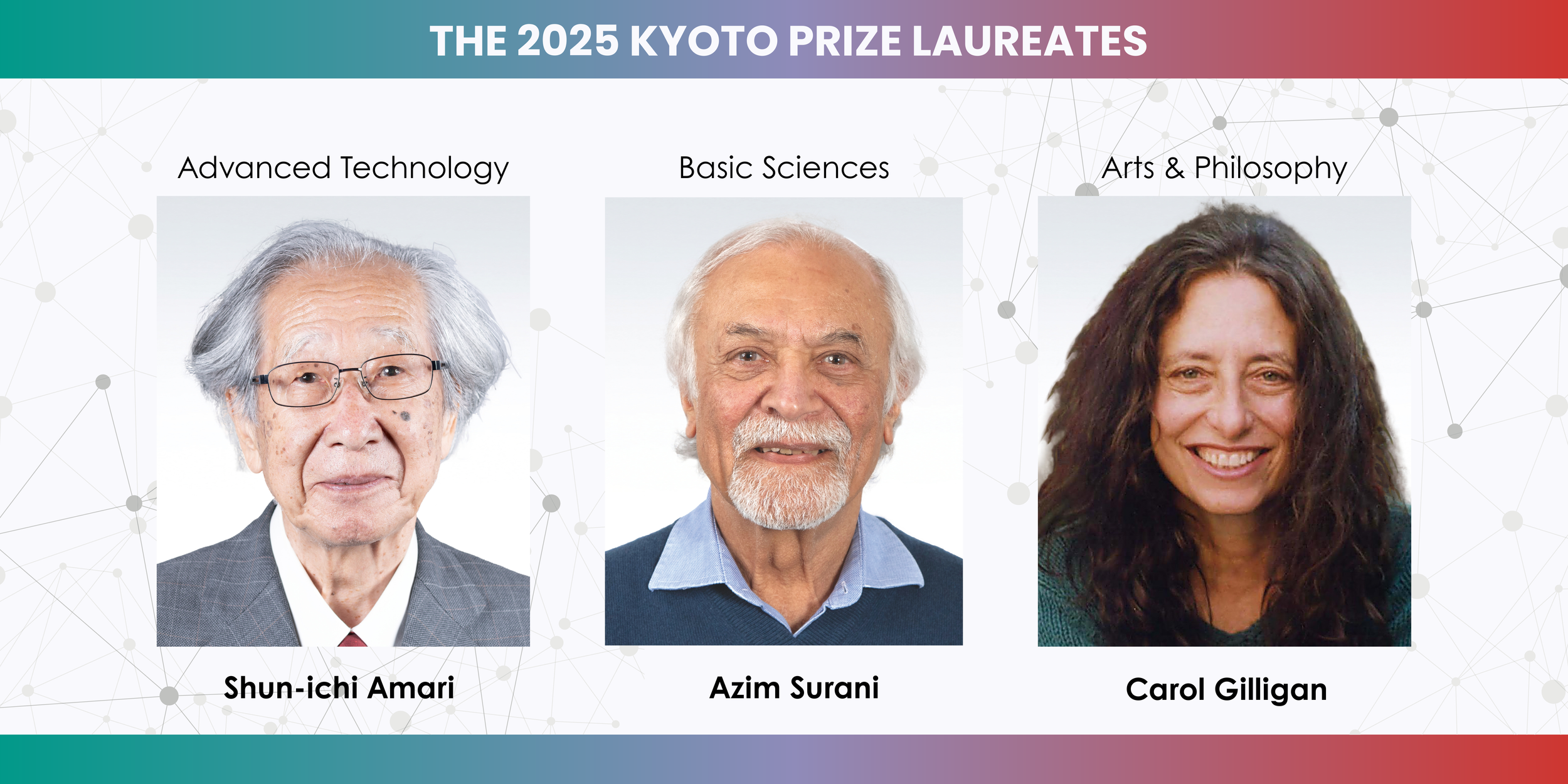 邦楽 AURORA Philosophy Inamori Foundation Announces 2025 Kyoto Prize Laureates